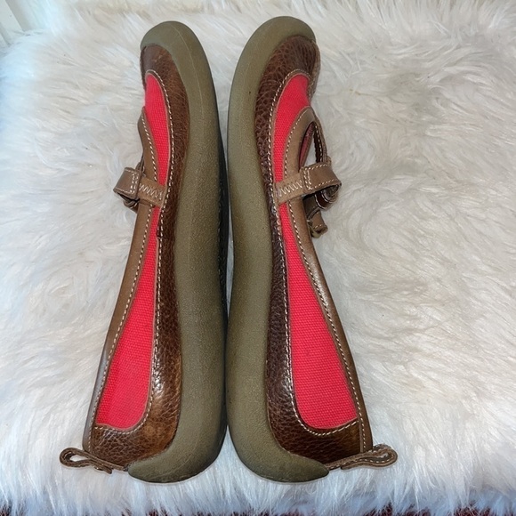 Lucky brand vintage cute comfy red brown y2K boho Mary Jane buckle shoe size 9 - Picture 8 of 13